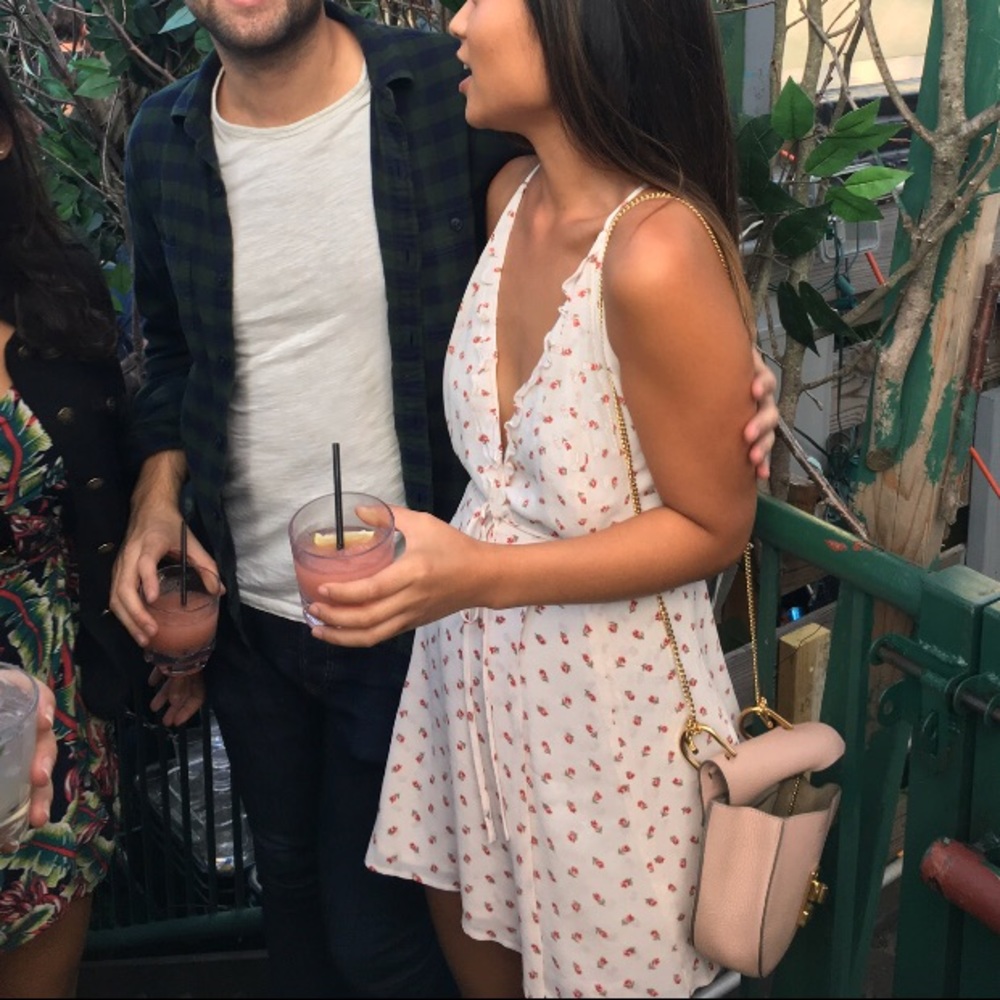 Reformation floral mini dress